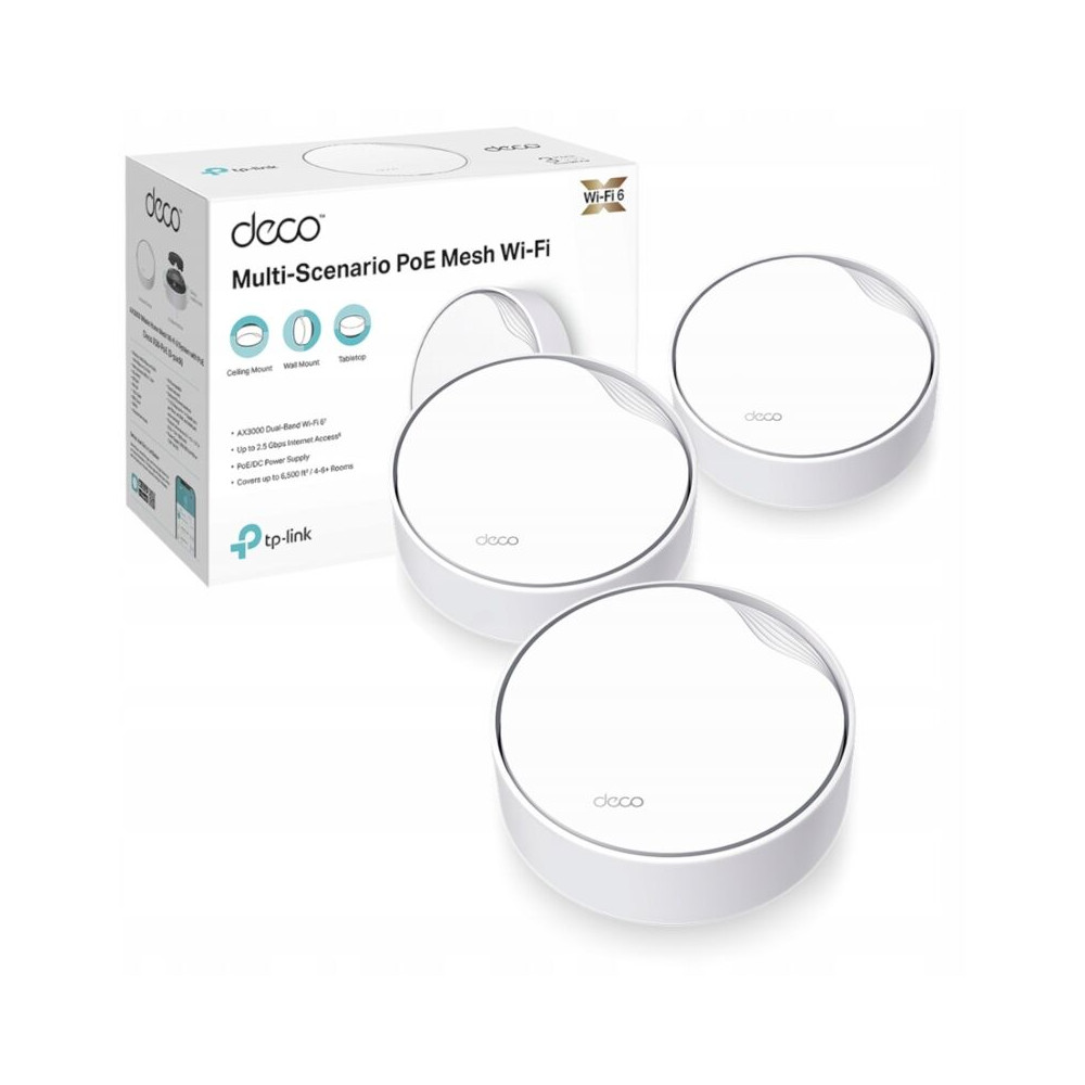 Tp-link - Système Wifi 6 Maillé Pour Toute La Maison Ax3000 Avec Poe