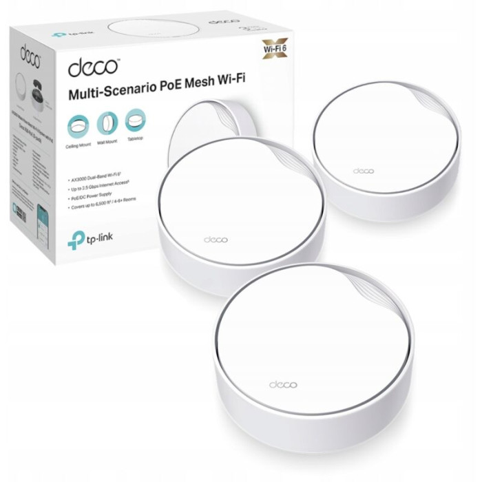 Tp-link - Système Wifi 6 Maillé Pour Toute La Maison Ax3000 Avec Poe