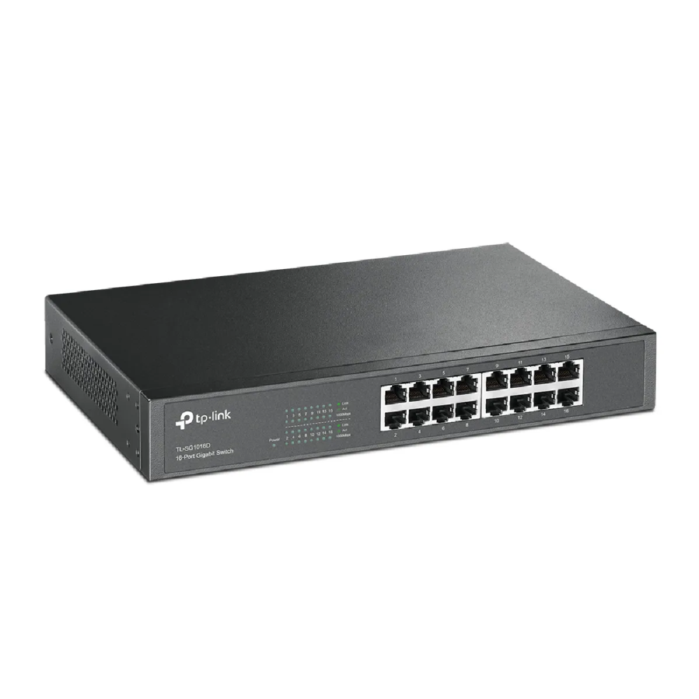 TP-Link TL-SG1016D Commutateur Noir - 16 Ports Gigabit