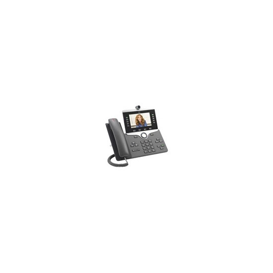 IP Phone 8845 - Visiophone IP - avec appareil photo numérique, Interface Bluetooth - SIP, SDP - 5 lignes - Charbon