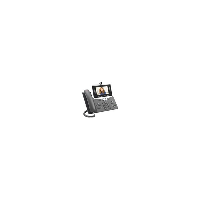 IP Phone 8845 - Visiophone IP - avec appareil photo numérique, Interface Bluetooth - SIP, SDP - 5 lignes - Charbon