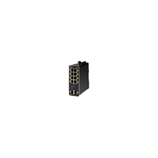 Industrial Ethernet 1000 Series - Commutateur - Géré - 8 x 10/100/1000 (PoE+) + 2 x 1000 Base-X SFP (liaison montante) - Montage