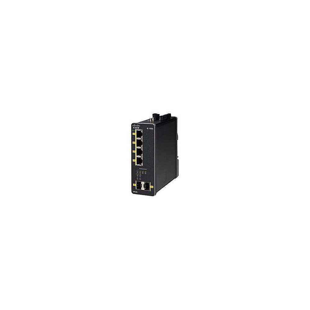 Cisco IE 1000-4P2S-LM Géré Gigabit Ethernet (10/100/1000) Connexion Ethernet, supportant l'alimentation via ce port (PoE) Noir -