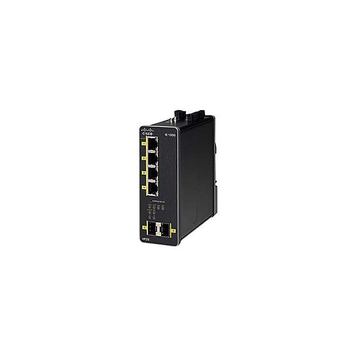 Cisco IE 1000-4P2S-LM Géré Gigabit Ethernet (10/100/1000) Connexion Ethernet, supportant l'alimentation via ce port (PoE) Noir -