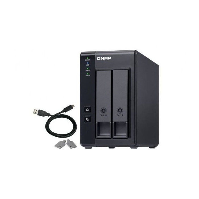 NAS Qnap TR-002 - 2 Baies - RAID 0 - Gigabit Ethernet
