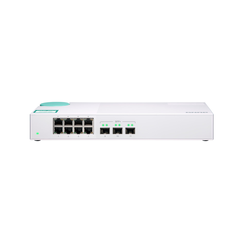QNAP QSW-308S commutateur réseau Non-géré Gigabit Ethernet (10/100/1000) Blanc - Neuf