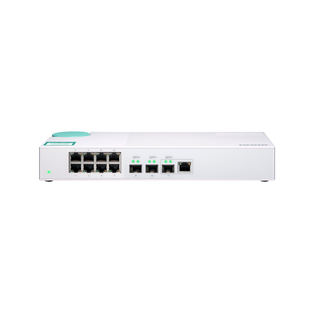 QNAP QSW-308-1C commutateur réseau Non-géré Gigabit Ethernet (10/100/1000) Blanc - Neuf