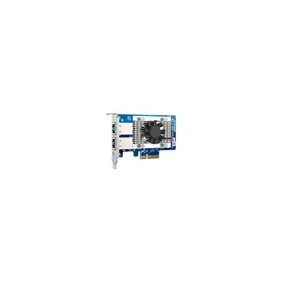 QXG-10G2T - Adaptateur réseau - PCIe 3.0 x4 profil bas - 100M/1G/2.5G/5G/10 Gigabit Ethernet x 2 - pour QNAP QGD-1600