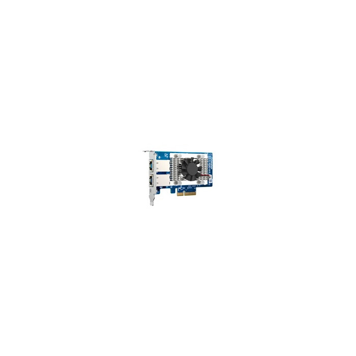 QXG-10G2T - Adaptateur réseau - PCIe 3.0 x4 profil bas - 100M/1G/2.5G/5G/10 Gigabit Ethernet x 2 - pour QNAP QGD-1600