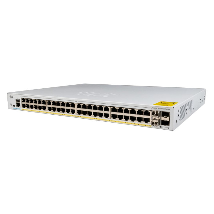 Cisco Catalyst C1000-48P-4X-L commutateur réseau Géré L2 Gigabit Ethernet (10/100/1000) Connexion Ethernet, supportant l'aliment