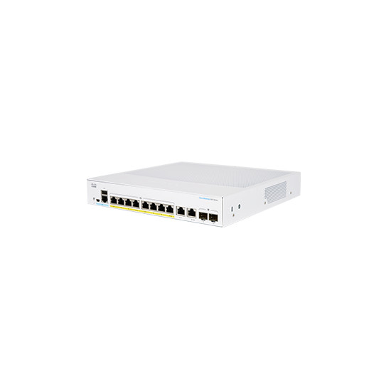 Cisco CBS350-8P-2G-EU commutateur réseau Géré L2/L3 Gigabit Ethernet (10/100/1000) Argent - Neuf