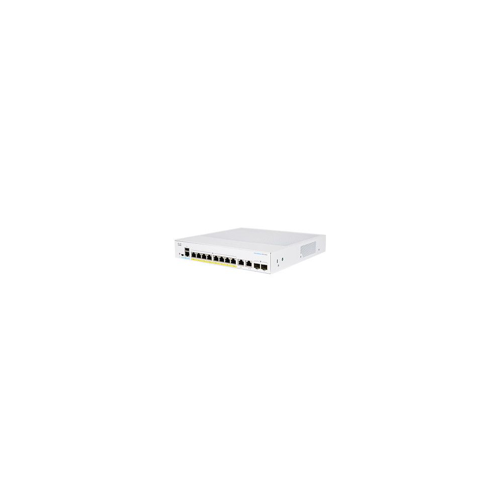 Cisco CBS350-8P-2G-EU commutateur réseau Géré L2/L3 Gigabit Ethernet (10/100/1000) Argent - Neuf