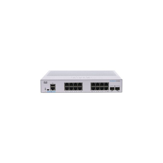 Business 350 Series CBS350-16T-E-2G - Commutateur - C3 - Géré - 16 x 10/100/1000 + 2 x Gigabit SFP - Montable sur rack