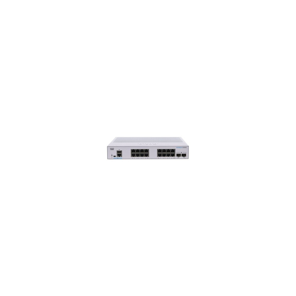 Business 350 Series CBS350-16T-E-2G - Commutateur - C3 - Géré - 16 x 10/100/1000 + 2 x Gigabit SFP - Montable sur rack
