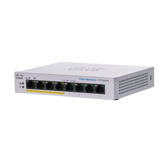 Cisco CBS110-8PP-D Switch Non-géré L2 Gigabit Ethernet