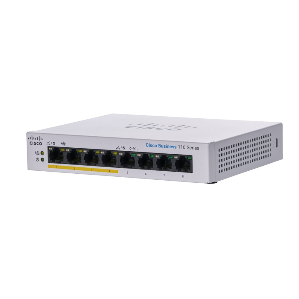 Cisco CBS110-8PP-D Switch Non-géré L2 Gigabit Ethernet