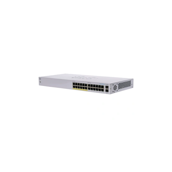Business 110 Series 110-24PP - Commutateur - non géré - 12 x 10/100/1000 (PoE) + 12 x 10/100/1000 + 2 x SFP Gigabit combiné - Mo