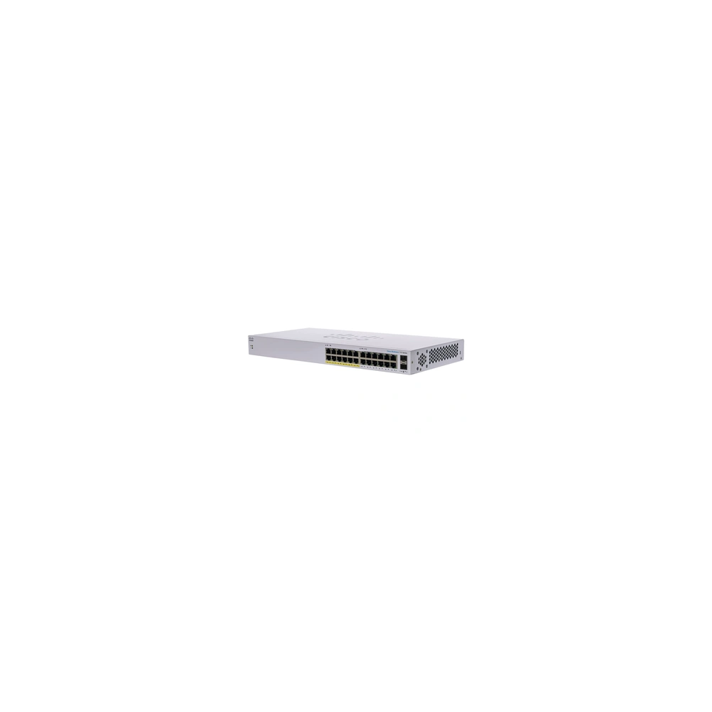 Business 110 Series 110-24PP - Commutateur - non géré - 12 x 10/100/1000 (PoE) + 12 x 10/100/1000 + 2 x SFP Gigabit combiné - Mo