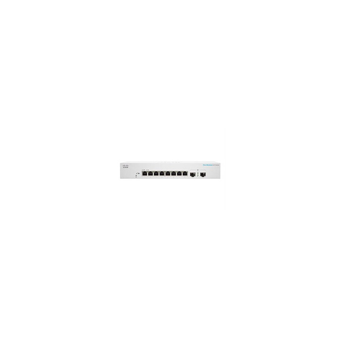 Business 220 Series CBS220-8T-E-2G - Commutateur - intelligent - 8 x 10/100/1000 + 2 x Gigabit SFP (liaison montante) - Montable