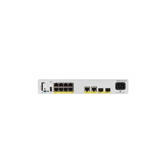 Catalyst 9200CX - Network Advantage - commutateur - compact - C3 - Géré - 8 x 10/100/1000 (PoE+) + 2 x 1000Base-T + 2 x SFP+ 10 
