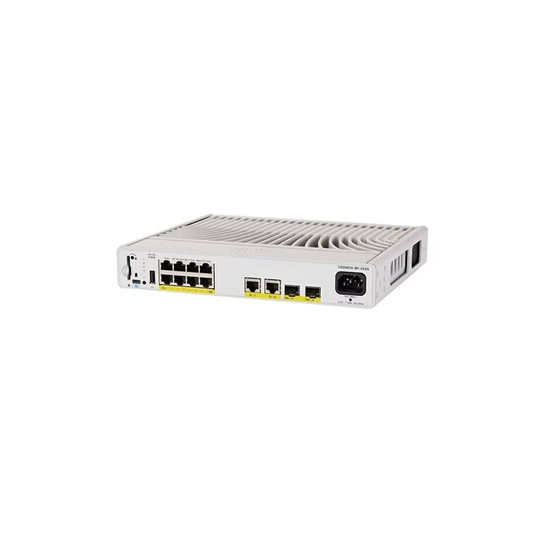 Catalyst 9200CX - Network Essentials - commutateur - compact - C3 - Géré - 8 x 10/100/1000 (PoE+) + 2 x 1000Base-T + 2 x SFP+ 10