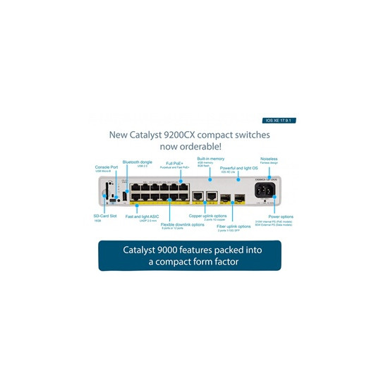 Cisco Catalyst 9200CX - Switch Réseau Compact