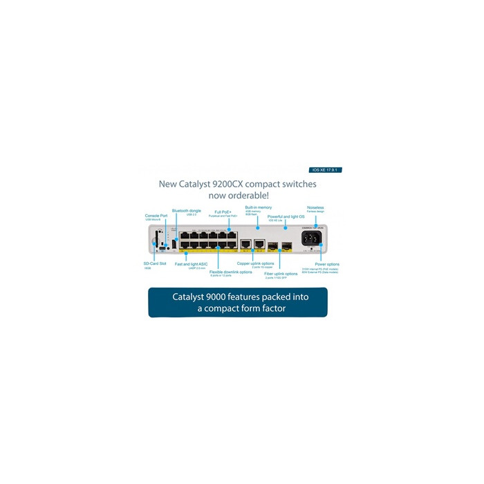 Cisco Catalyst 9200CX - Switch Réseau Compact