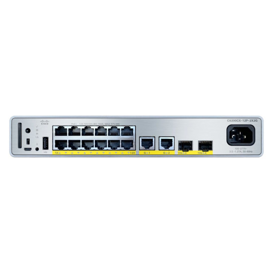 Cisco C9200CX-12P-2XGH-E Switch Réseau Gigabit