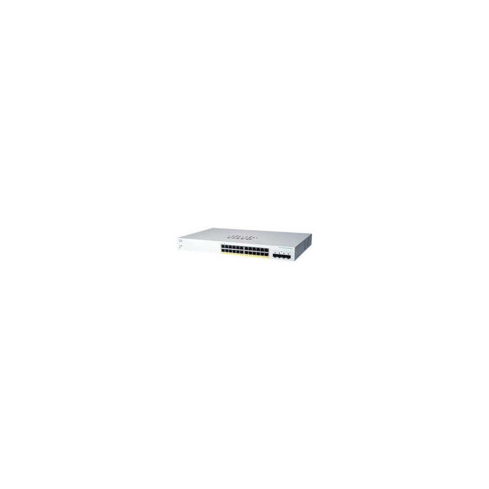 Business 220 Series CBS220-24P-4G - Commutateur - intelligent - 24 x 10/100/1000 (PoE+) + 4 x Gigabit SFP (liaison montante) - M