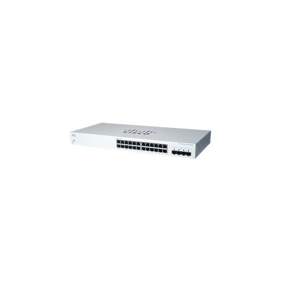 Business 220 Series CBS220-24T-4G - Commutateur - intelligent - 24 x 10/100/1000 + 4 x Gigabit SFP (liaison montante) - Montable