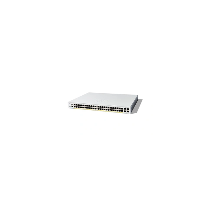Catalyst 1300-48FP-4G - Commutateur - C3 - Géré - 48 x 10/100/1000 (PoE+) + 4 x Gigabit SFP - Montable sur rack - PoE+ (740 W)