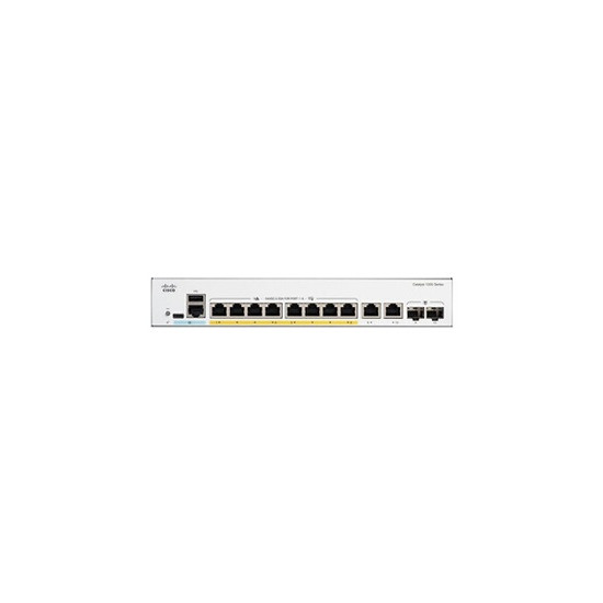 Catalyst 1200-8FP-2G - Commutateur - C3 - intelligent - 8 x 10/100/1000 (PoE+) + 2 x combinaison Gigabit SFP/RJ-45 - Montable su