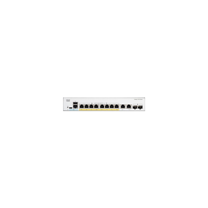 Catalyst 1200-8FP-2G - Commutateur - C3 - intelligent - 8 x 10/100/1000 (PoE+) + 2 x combinaison Gigabit SFP/RJ-45 - Montable su