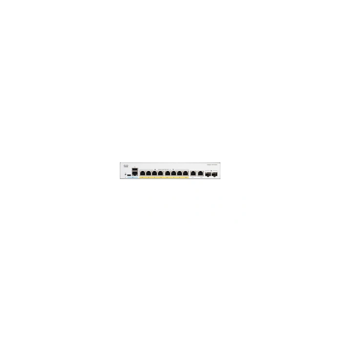 Catalyst 1200-8P-E-2G - Commutateur - C3 - intelligent - 8 x 10/100/1000 (PoE+) + 2 x combinaison Gigabit SFP/RJ-45 - Montable s