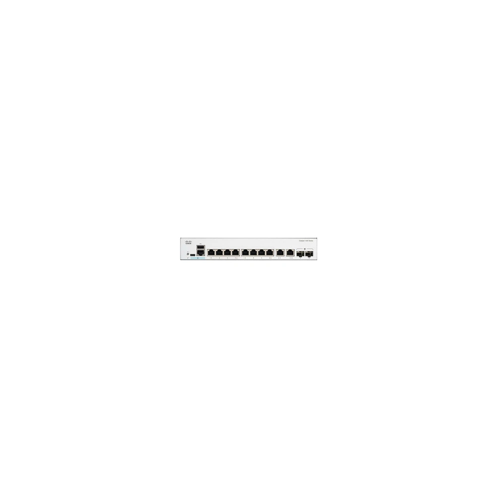 Catalyst 1200-8T-E-2G - Commutateur - Ethernet Gigabit - C3 - intelligent - 8 x 10/100/1000 + 2 x combinaison Gigabit SFP/RJ-45 