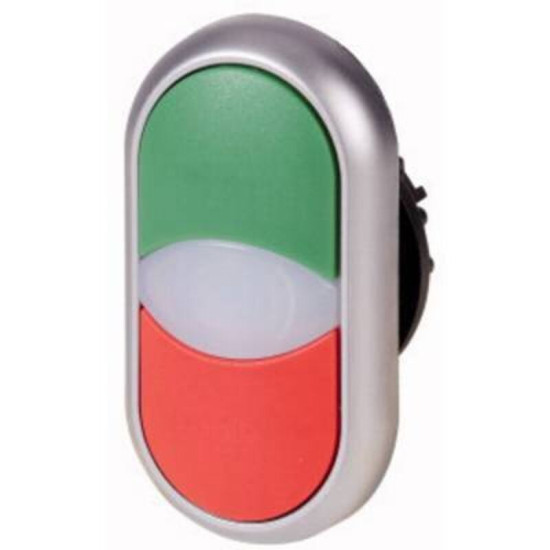 216698 M22-DDL-GR Bouton-poussoir à double touche vert, rouge 1 pc(s) D77339 - Eaton