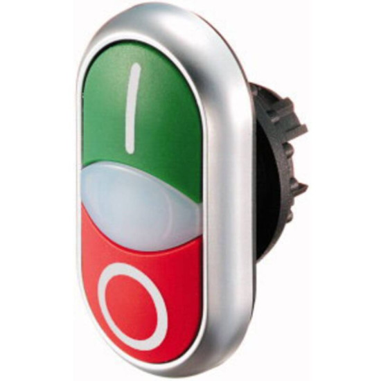 Bouton-poussoir Double Touche Eaton M22-DDL-GR-X1/X0