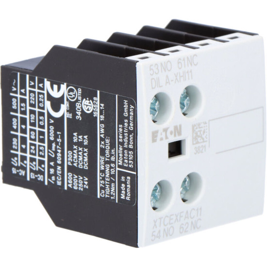 Contact Auxiliaire Eaton Eaton Moeller 2 Contacts 1 N/f + 1 N/o À Vis ( Prix Pour 1 )