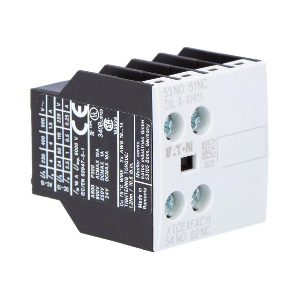 Contact Auxiliaire Eaton Eaton Moeller 2 Contacts 1 N/f + 1 N/o À Vis ( Prix Pour 1 )