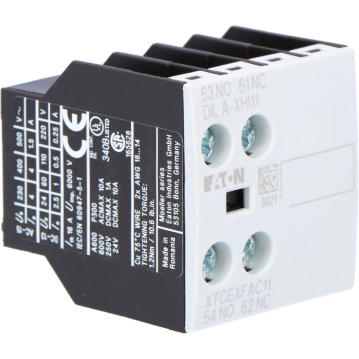 Contact Auxiliaire Eaton Eaton Moeller 2 Contacts 1 N/f + 1 N/o À Vis ( Prix Pour 1 )