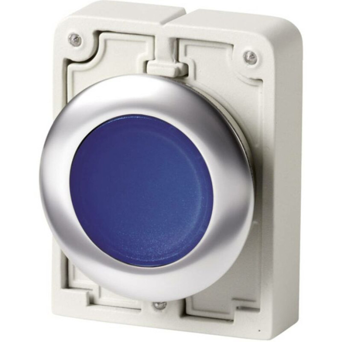 Bouton Poussoir À Pression Plat, Rond, Chromé Eaton M30c-fdl-b 182940 Bleu 1 Pc(s)