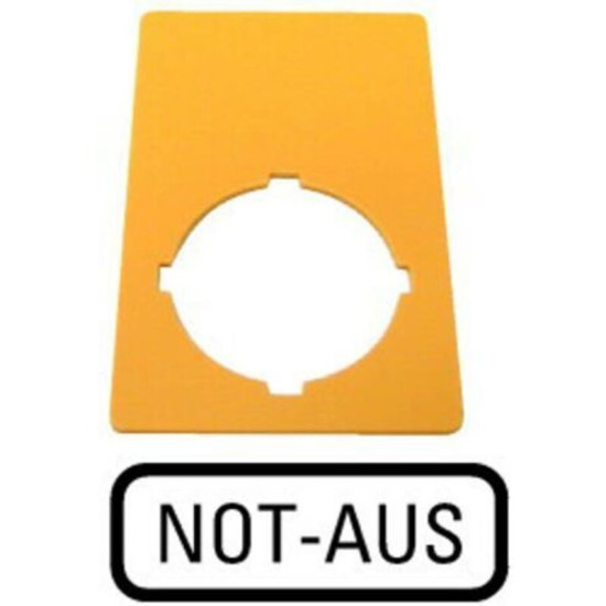 Plaquette de repérage Eaton M22-XZK-D99 216471 (l x h) 33 mm x 50 mm not-aus jaune 1 pc(s)
