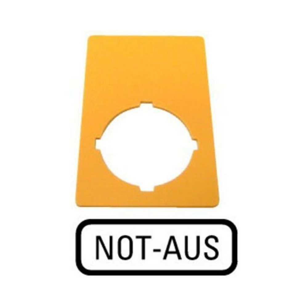 Plaquette de repérage Eaton M22-XZK-D99 216471 (l x h) 33 mm x 50 mm not-aus jaune 1 pc(s)