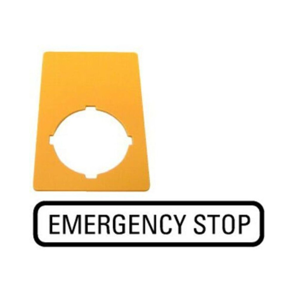 Plaquette De Repérage Eaton M22-xzk-gb99 216472 (l X H) 33 Mm X 50 Mm Not-aus Jaune 1 Pc(s)