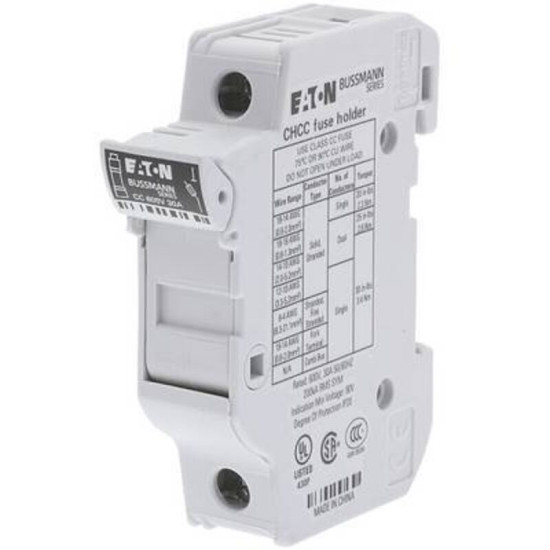 Chcc1du Porte-fusible Monophasé Adapté Pour (fusibles) Fusible 10,3 X 38 Mm 1 Pôle 30 A 600 V 12 Pc(s) X553732 - Eaton