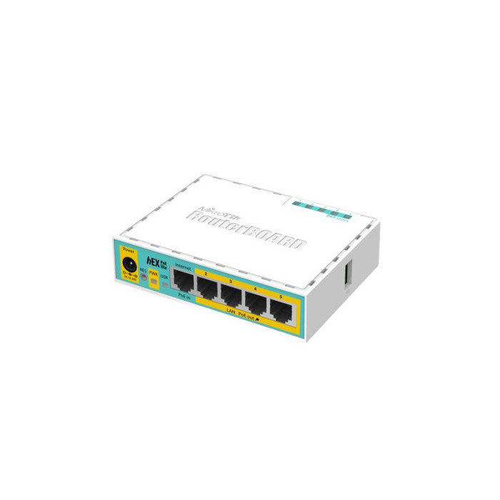 Mikrotik hEX PoE lite Routeur connecté Fast Ethernet Blanc - Neuf
