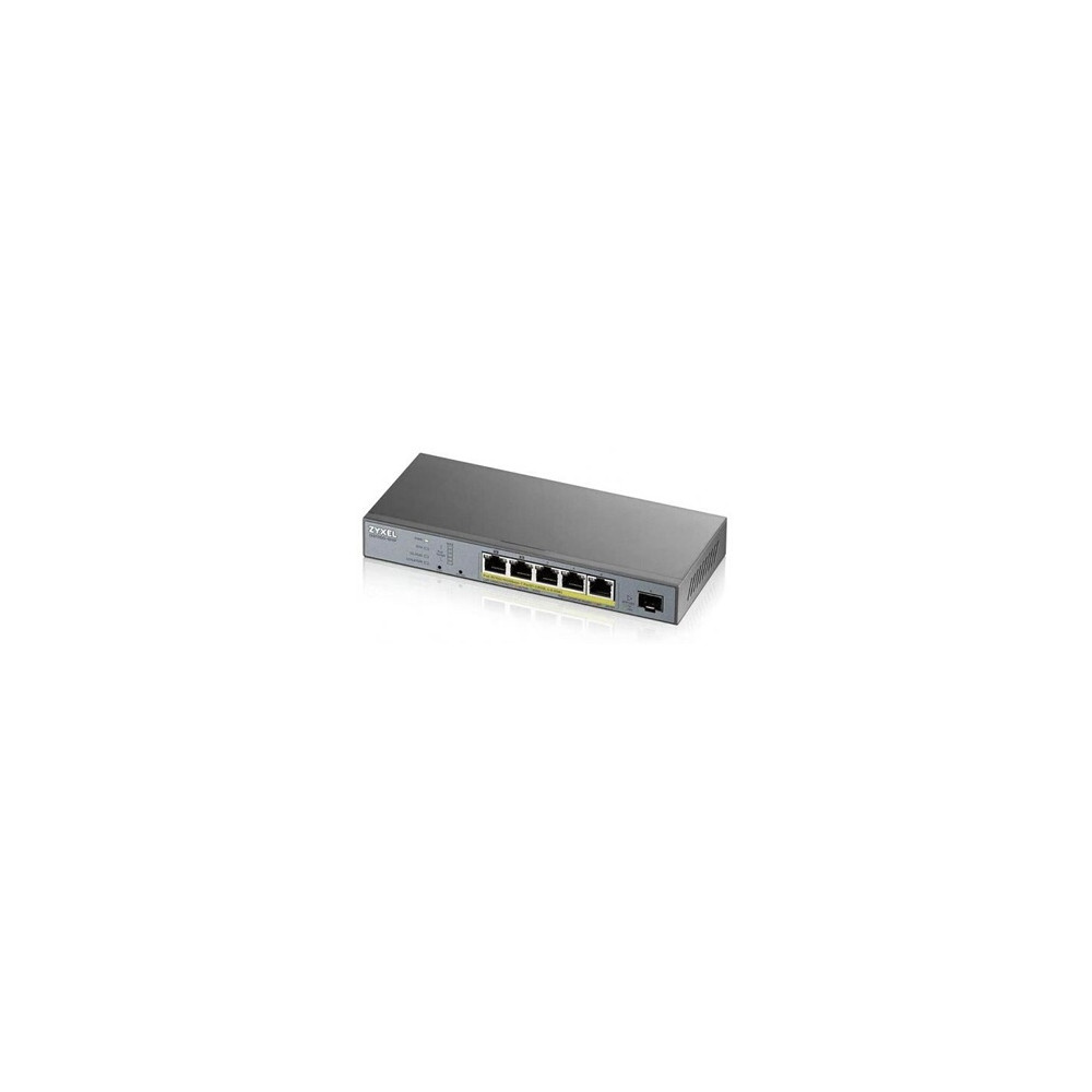 GS1350-6HP - Commutateur - intelligent - 5 x 10/100/1000 (PoE+) + 1 x Gigabit SFP (liaison montante) - de bureau - PoE+ (60 W)