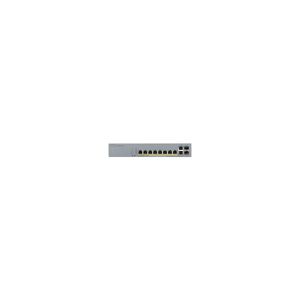 GS1350-12HP - Commutateur - intelligent - 8 x 10/100/1000 (PoE+) + 2 x 10/100/1000 (liaison montante) + 2 x Gigabit SFP (liaison