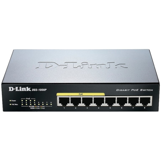 DLINK 8 Ports Gigabit/4 Ports PoE+ - Neuf