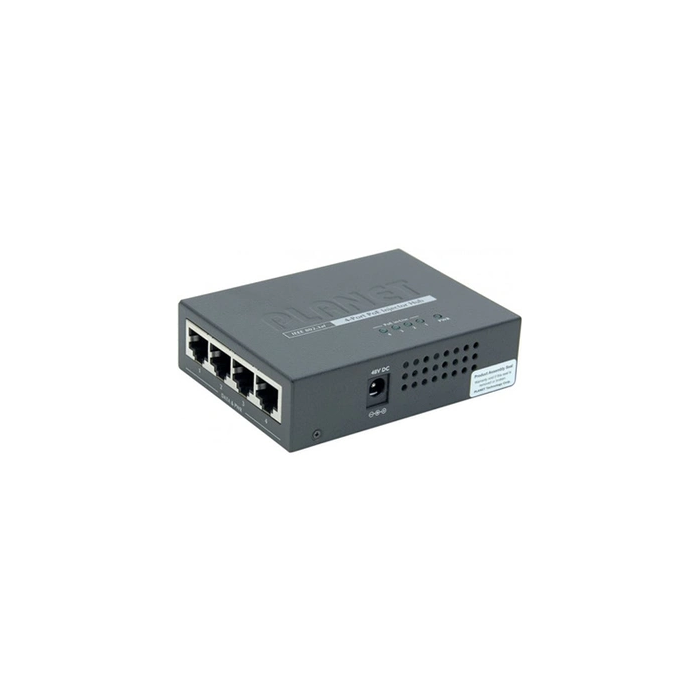 Injecteur PoE 4 Ports RJ45 802.3at - 120W